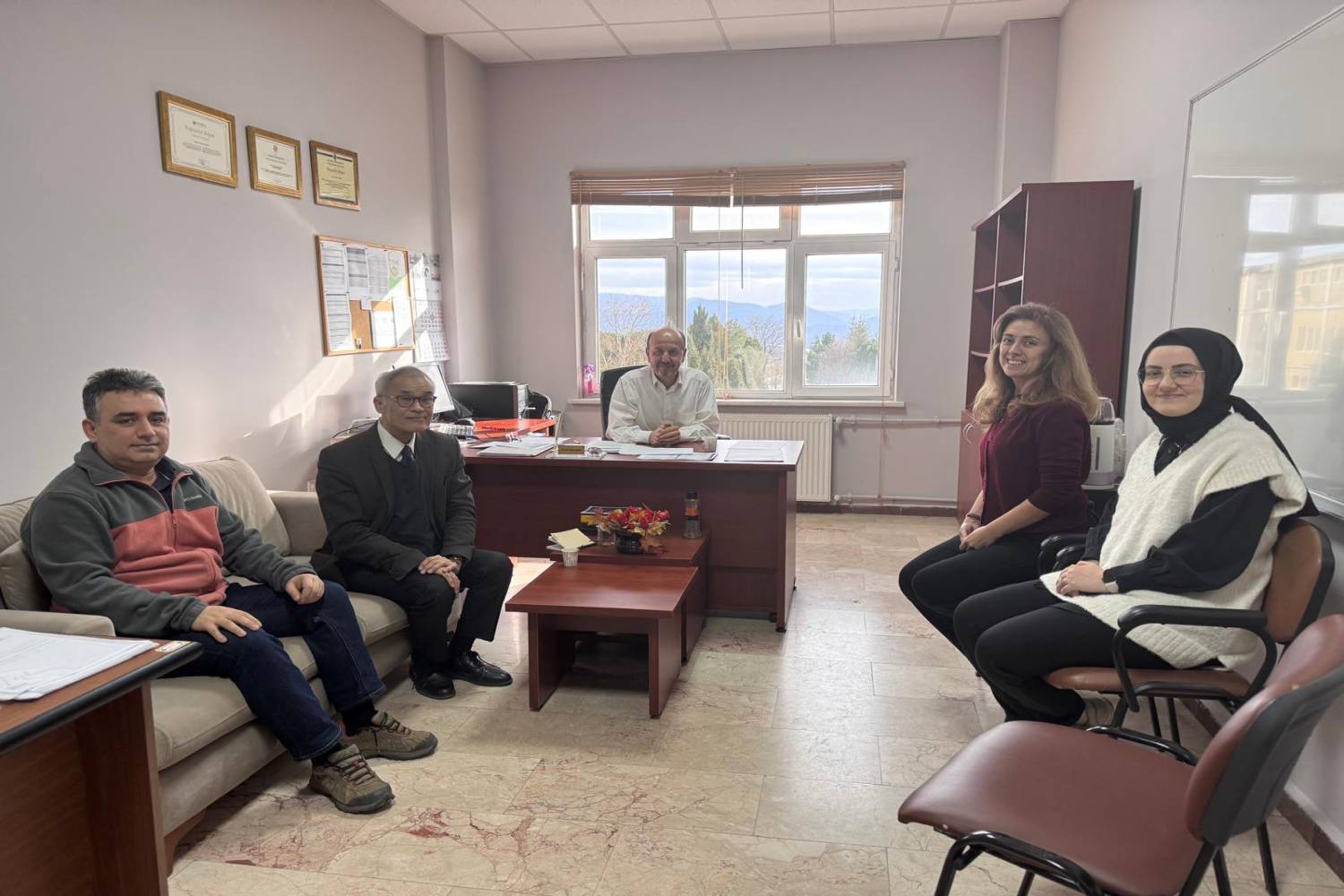 Prof. Susumu Tanabe ile uluslararası iş birliği olanakları ele alındı.